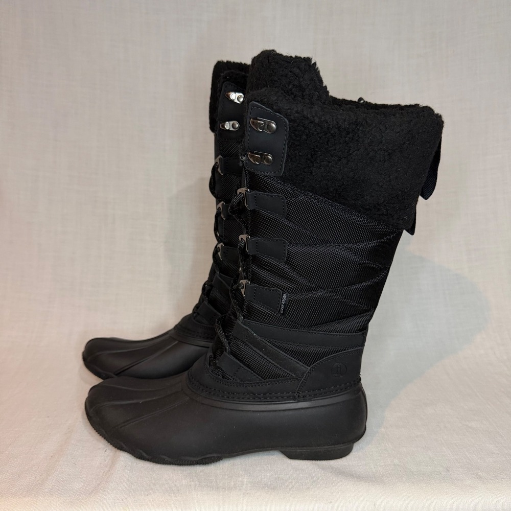 Itasca Womens 10 Black Winter Snow Boots 3M Thinsulate Insulated Waterproof